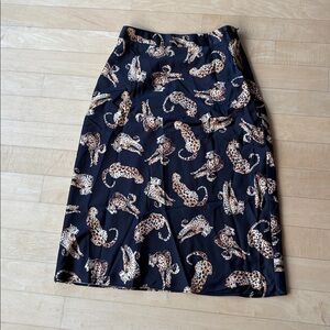 ISLA BIAS MIDI SKIRT Cheetah